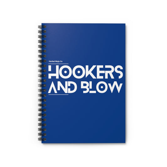 Stamina for Men Hookers & Blow notebook product shot with white background