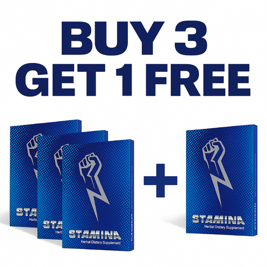 The Stamina for Men buy 3 packets get 1 free packet offer