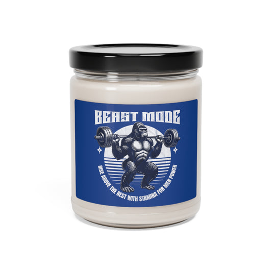 Stamina for Men libido enhancing Beast Mode scented candle product shot with white background