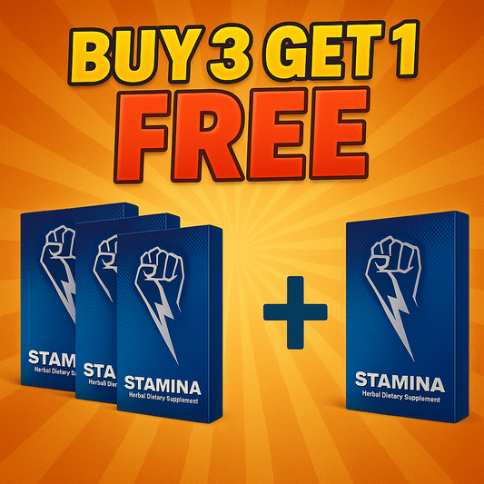 Stamina for Men ® - Achetez 3 paquets et recevez 1 GRATUIT